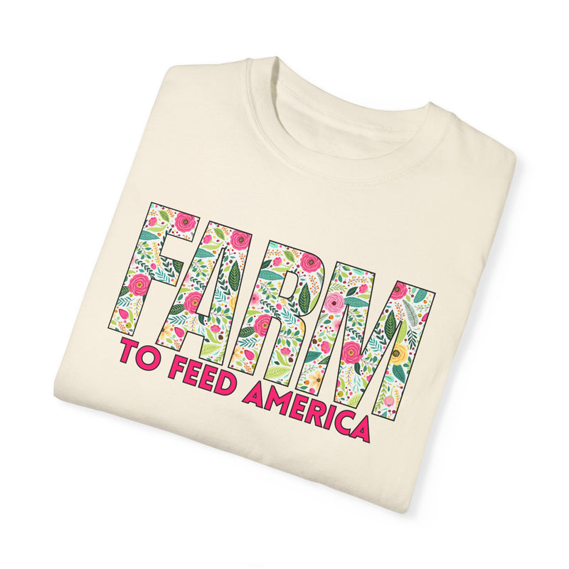 Farm to Feed America Floral Tee