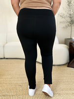 Wide Waistband Athletic Leggings