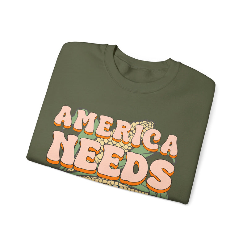 America Needs Farmers Sweatshirt