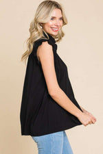 Calm, Cool, & Collected Frill Edge Sleeveless Top