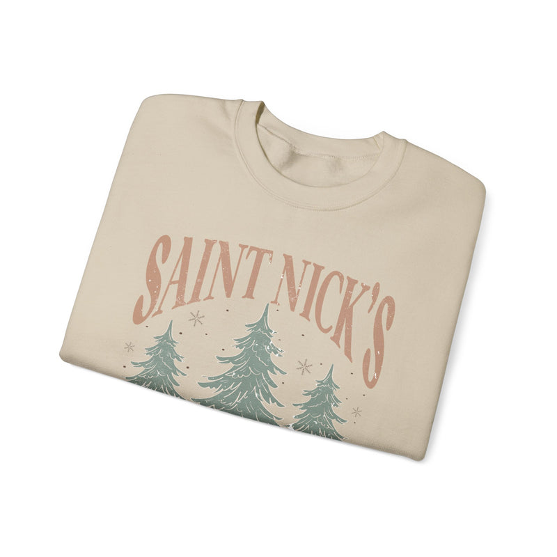 Saint Nicks Christmas Tree Farm Crewneck Sweatshirt