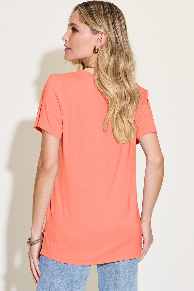 Basic Bae Bamboo V-Neck Tee | Summer Edit