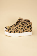 Route-S High Top Leopard Sneakers