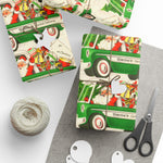 Vintage Santa Delivery Wrapping Paper 30"x72"