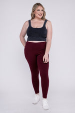 Plus Premium Cotton Full Length Leggings