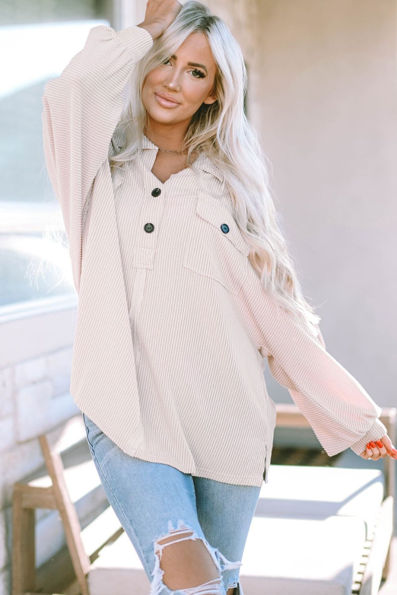 Let It Flow Oversized Pullover in Dust Storm