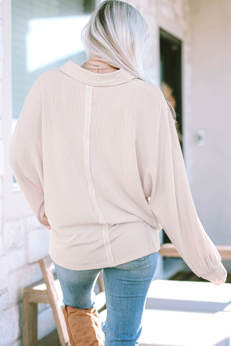Let It Flow Oversized Pullover in Dust Storm