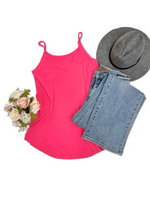 Amber - Reversible Tank in Summer Pink