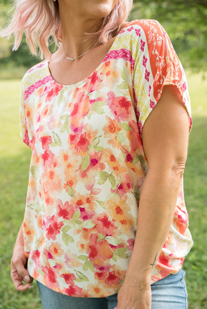 Bright Eyed Floral Top