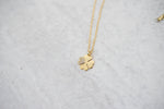 Crystal Clover Necklace in Gold