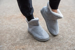 Around the House Slipper Boots in Gray