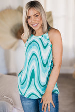 Marbled Ocean Sleeveless Top