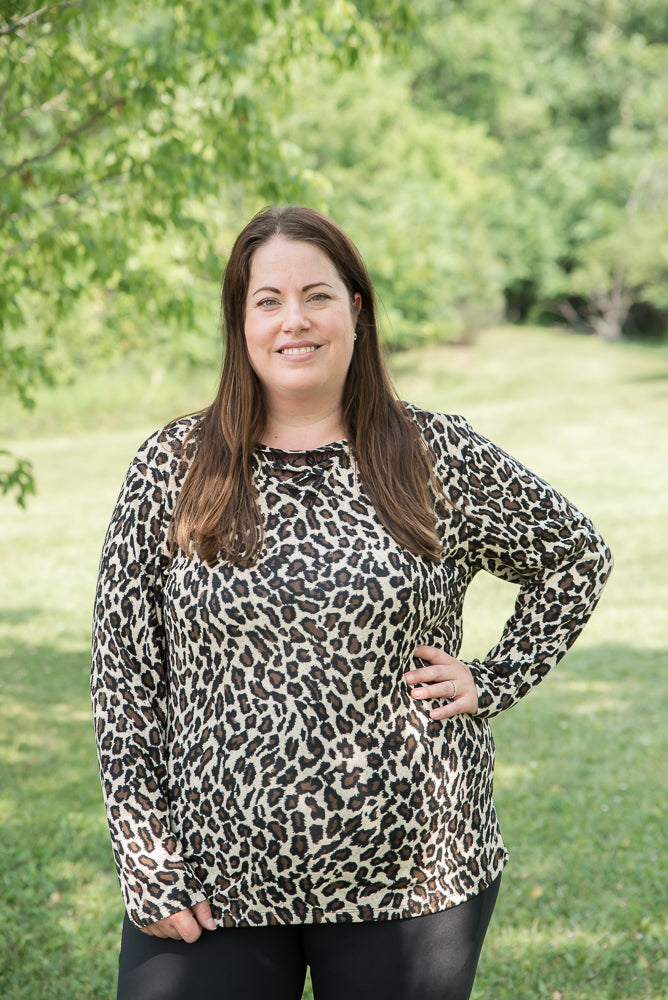 Leopard and Lace Top