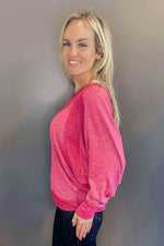 Pink Rose - Dolman Pullover