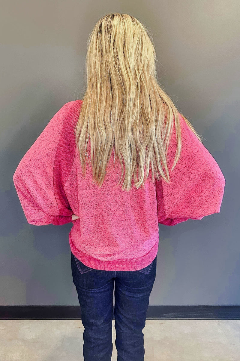 Pink Rose - Dolman Pullover