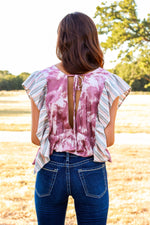 The Ruffled Blouse in Pink