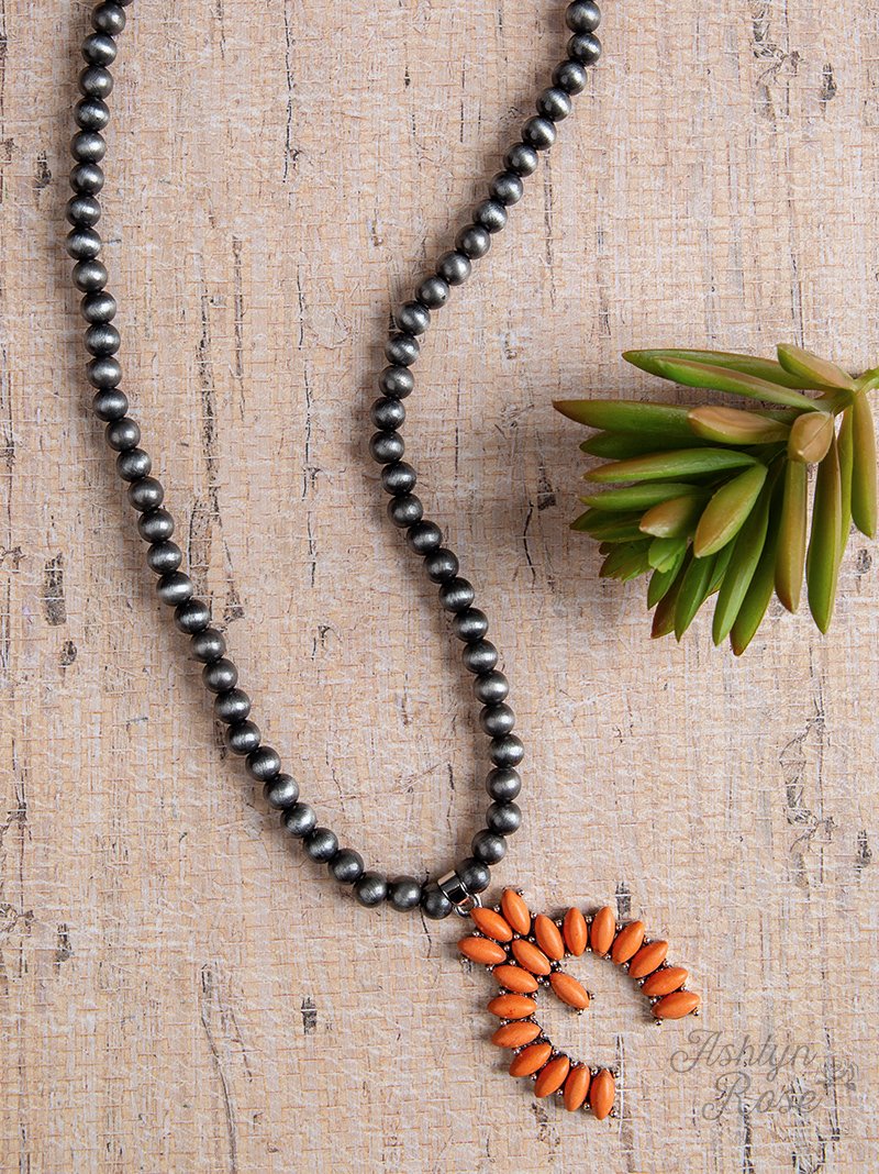 Forever Country Squash Blossom Necklace In Orange