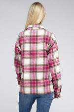 Plaid Front Pocket Shacket