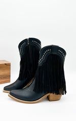 Beast Adela Fringe Boot in Black