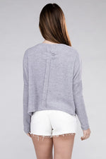 Ribbed Dolman Long Sleeve Sweater