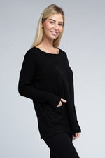 Viscose Front Pockets Sweater