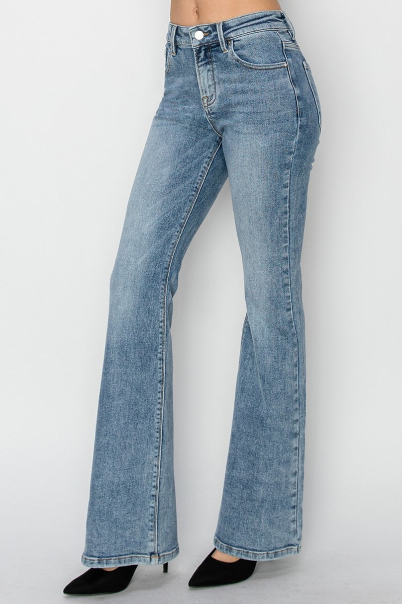 RISEN Mid Rise Bootcut Jeans