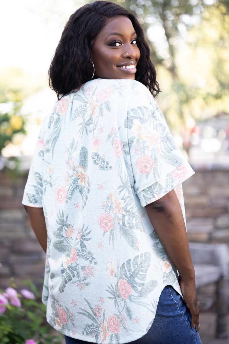 Forever in Paradise Short Sleeve Tunic