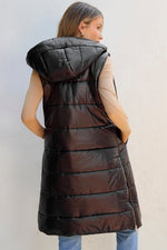 Danielle Longline Hooded Puffer Vest