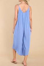 Bailey Pocketed Spaghetti Strap V-Neck Jumpsuit