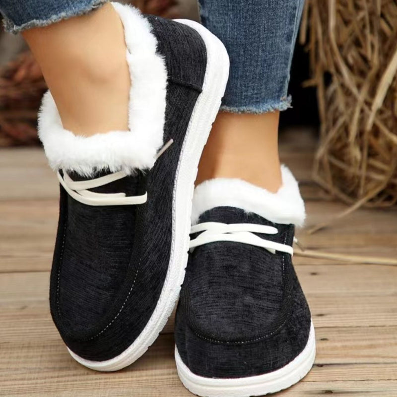 Holiday Wonder Fur Lined Slip Ons