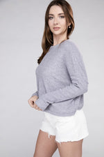 Ribbed Dolman Long Sleeve Sweater