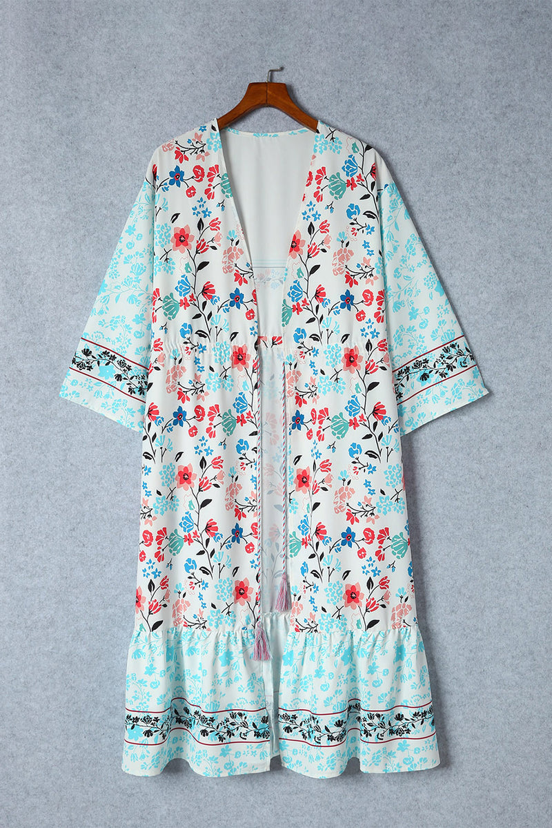 Headed to the Flower Patch Floral Kimono