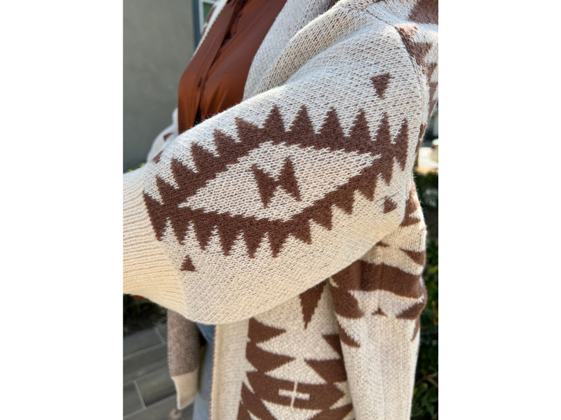 Naomi Wilde | Aztec Styled Cardigan with Large Arms