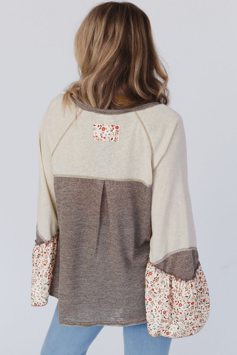 In the Meadow Bell Floral Henley