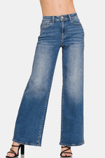 Zenana High Rise Wide Leg Jeans with Pockets