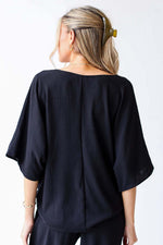 Chrissy V-Neck Half Sleeve Blouse