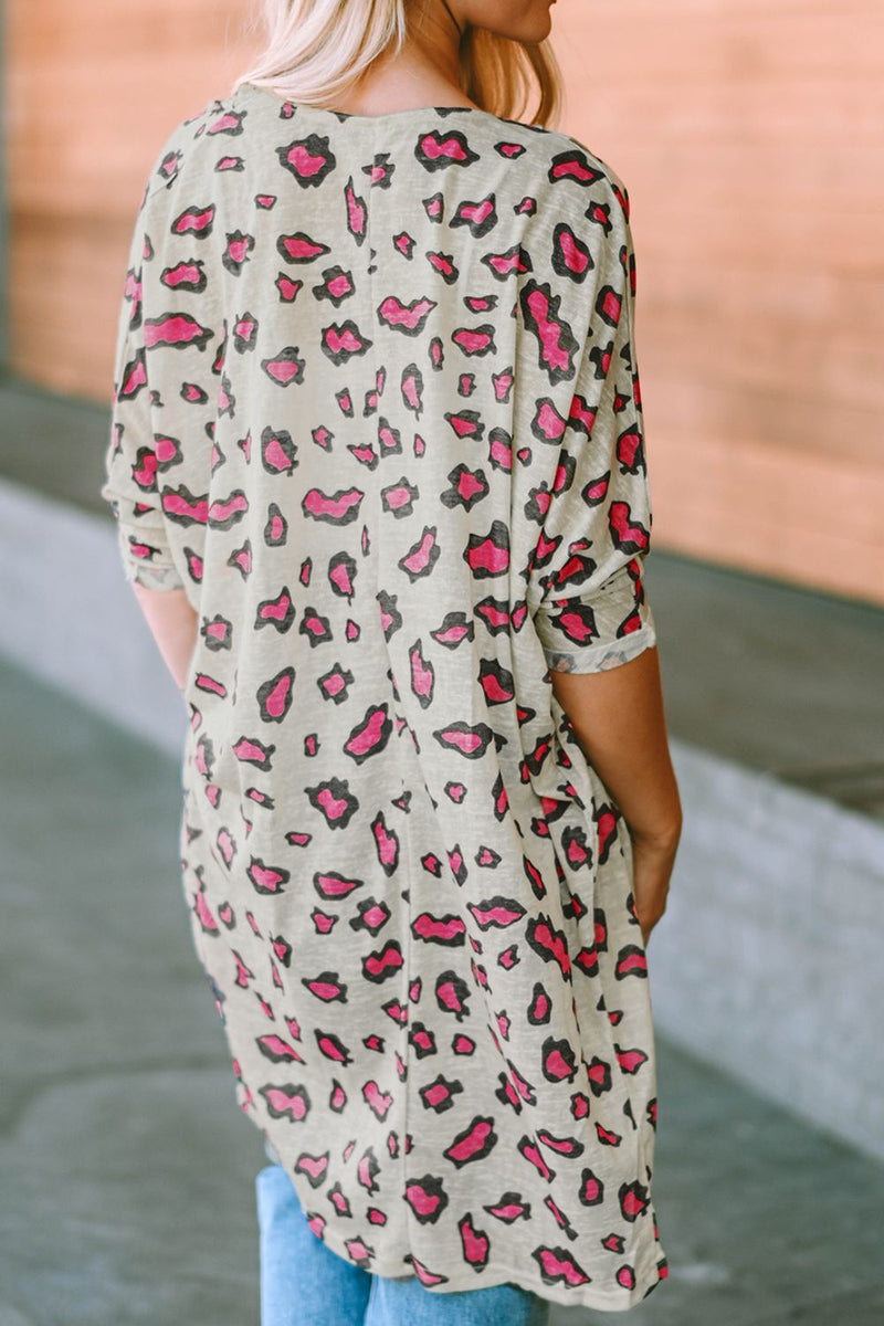 Looking for Leopard Half Sleeve Cardigan