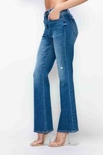 bytos High Rise Bootcut Jeans with Pockets