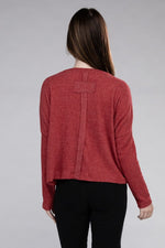 Ribbed Dolman Long Sleeve Sweater