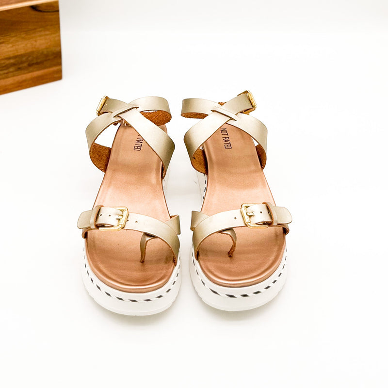 Not Rated Enna Sandal in Rose Gold