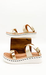 Not Rated Enna Sandal in Rose Gold