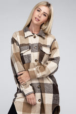 Multi Plaid Long Shacket