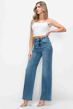 bytos High Rise Wide Leg Jeans with Pockets