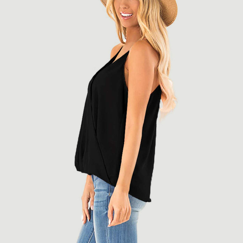 Staying Until Daylight Surplice Tank Top