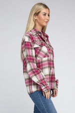 Plaid Front Pocket Shacket