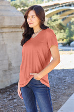 Bamboo V-Neck Pocket Tee