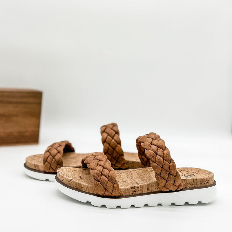 Corkys Moonlight Slide Sandal in Cognac