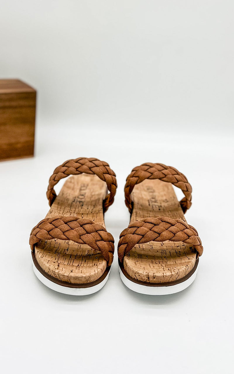 Corkys Moonlight Slide Sandal in Cognac