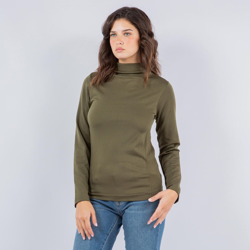 The Chore Top- Fleece Lined Mockneck