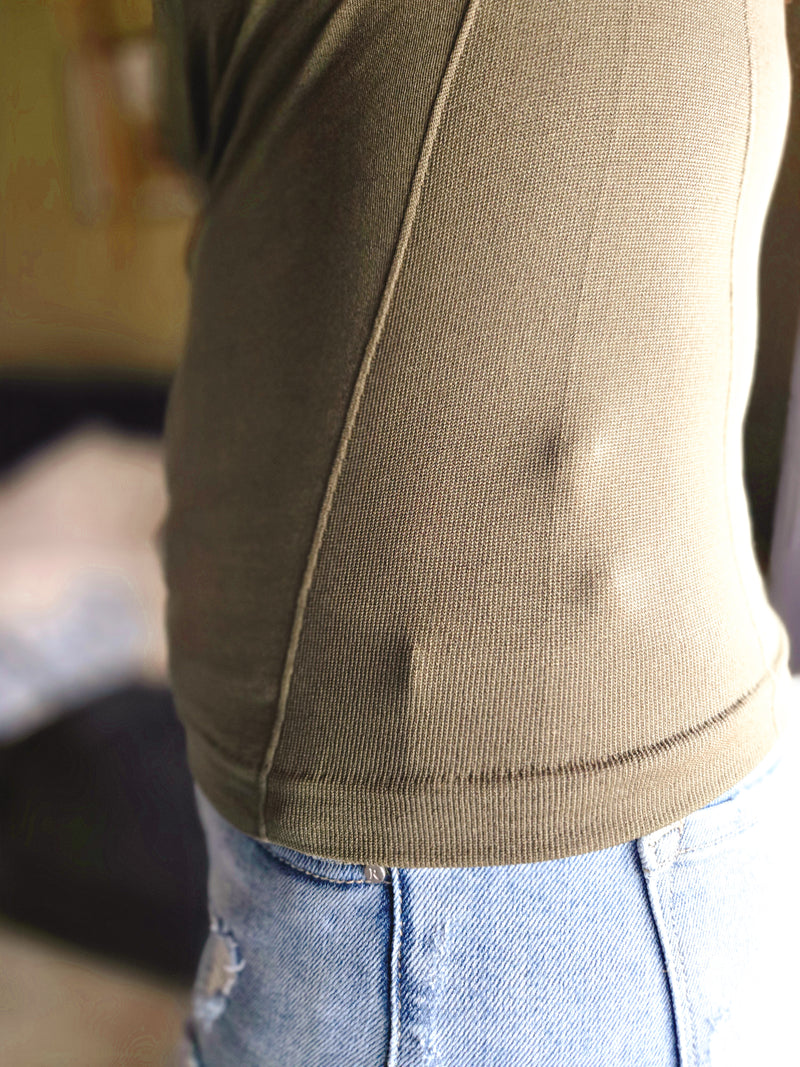 The Chore Top- Fleece Lined Mockneck